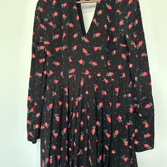 COPY - Free People Tegan Floral Mini Dress Bell Sleeves - Picture 7 of 8